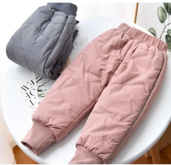 Baby Kids Χοντρό βαμβακερό παντελόνι σκι Αγόρια Κορίτσια Winter Plus Velvet ζεστό παντελόνι Παιδικό αδιάβροχο παντελόνι εξωτερικού χώρου για 1-6 χρονών
