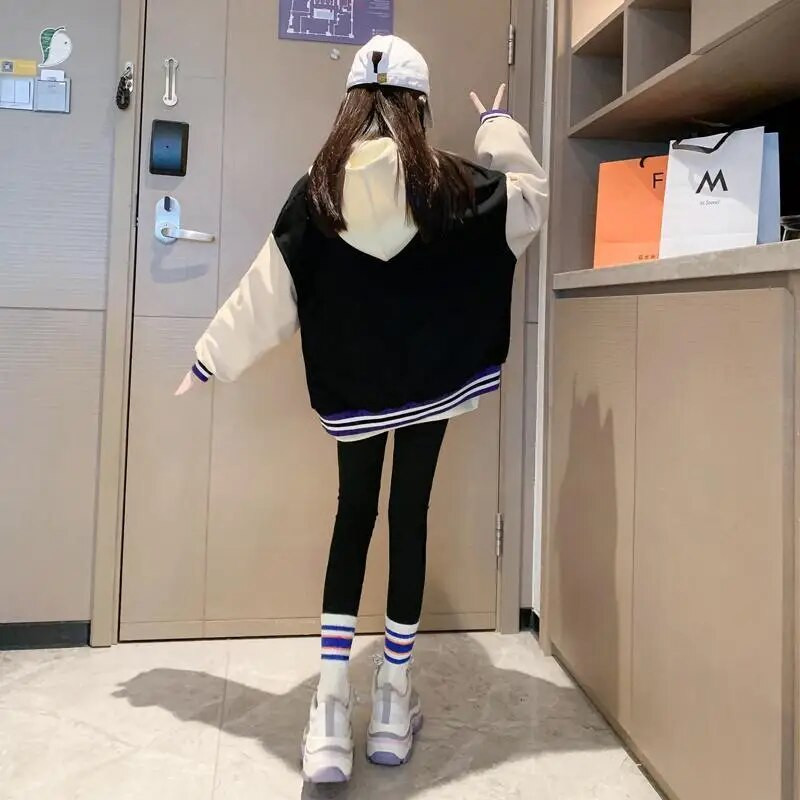 Tavaszi őszi tini lány dzseki gyerekeknek új divat baseball egyenruha sportkabát születésnapi ajándék 4 6 8 10 12 14 éves gyerekruhák