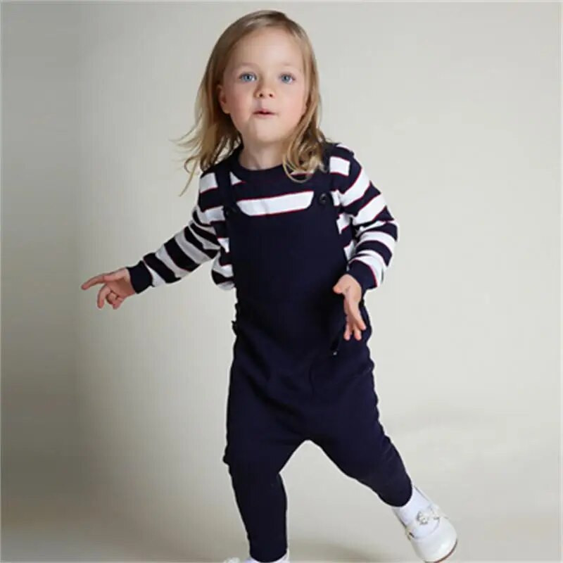 Αξιολάτρευτες φόρμες για παιδιά Όμορφες πλεκτές βρεφικές φόρμες Dungarees Μακρύ παντελόνι Ολόσωμη φόρμα για αγόρι κορίτσι