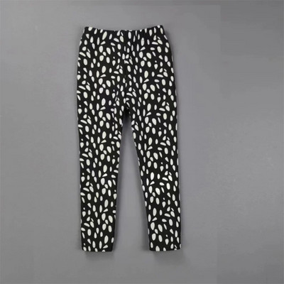 Dievčenské nohavice 3-11 rokov, dievčenské capri nohavice, detské jesenné a zimné teplé nohavice s hrubým zamatom a potlačou, chlapčenské nohavice, pančuchy pre bábätká