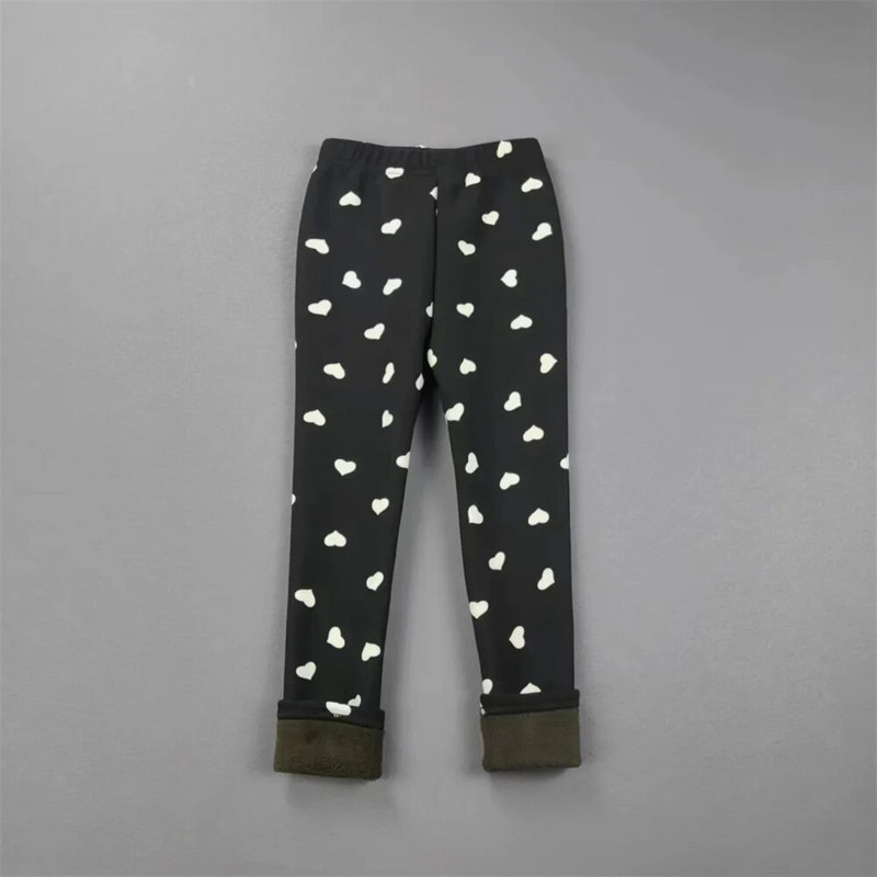 Dievčenské nohavice 3-11 rokov, dievčenské capri nohavice, detské jesenné a zimné teplé nohavice s hrubým zamatom a potlačou, chlapčenské nohavice, pančuchy pre bábätká