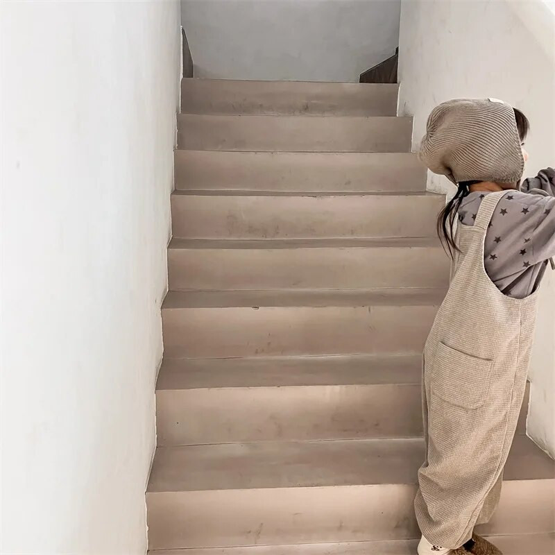 Παιδικές φόρμες 2022 Autumn μονόχρωμες φόρμες Waffle Boys ζαρτιέρες Παιδικές μαλακές φαρδιές παντελόνες