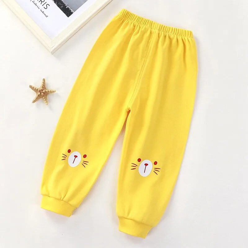 Naujos medvilninės kelnės vaikams Vaikai berniukai Laisvalaikio kelnės kūdikiams mergaitėms ilgos kelnės bamblys rudens pavasario sportinės kelnės kūdikių drabužiai