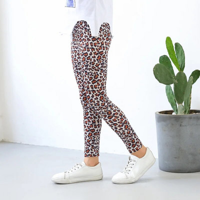 Dievčenské legíny, jarné a jesenné, tenké detské elastické potlačené nohavice, kórejské detské nohavice, letné oblečenie