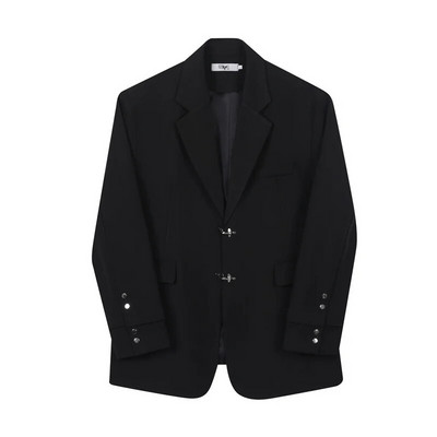 PFNW Muški Jesen Proljeće New Tide Darkwear Blazers Odijelo s metalnim gumbima Dizajn na ramenima Kaput s dvostrukim manžetama Spoj Jednostavne majice 12Z2041