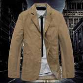 Păstrați-vă cald de culoare solidă toamnă iarnă bumbac jachetă casual pentru bărbați pentru muncă