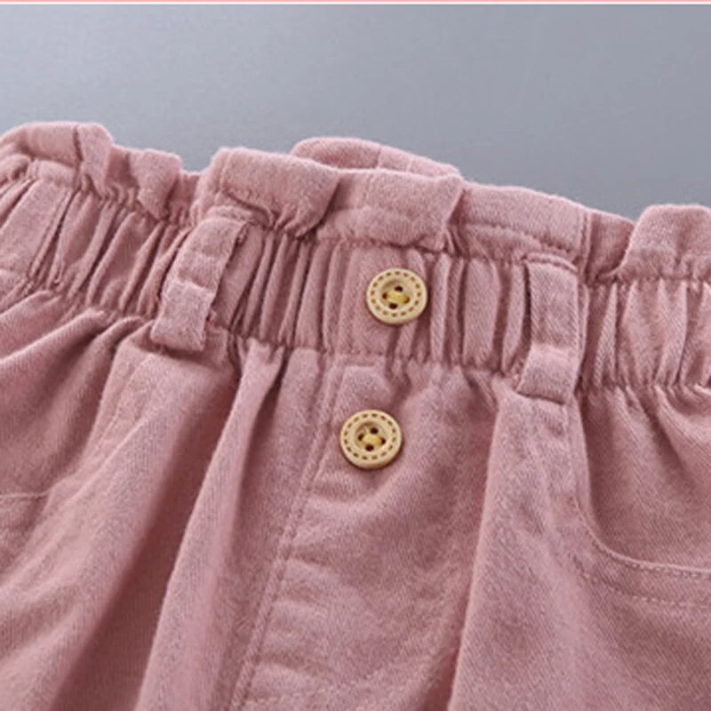 Detské mrkvové nohavice 2021 Nové jesenné oblečenie Detské oblečenie Dievčenské jednofarebné topánky Ležérne nohavice