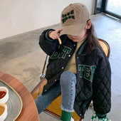 2024 Nová jarná jesenná detská chlapčenská bunda, baseballový oblek, bomber, drobná bavlna, detské vrchné oblečenie, oblečenie pre dievčatá, kabát, zimné oblečenie