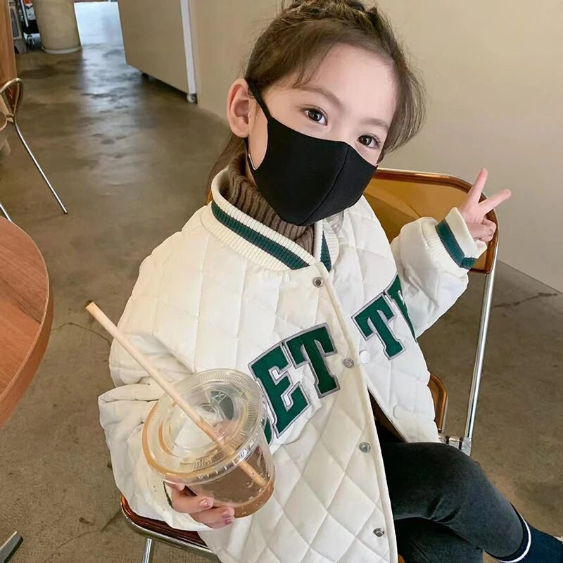 2024 Nová jarná jesenná detská chlapčenská bunda, baseballový oblek, bomber, drobná bavlna, detské vrchné oblečenie, oblečenie pre dievčatá, kabát, zimné oblečenie