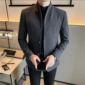 Τελευταίος σχεδιαστής Ανδρικό κολάρο Business Social Blazers Fashion Slim-fit Casual φόρεμα μπουφάν μπουφάν σμόκιν για άνδρες