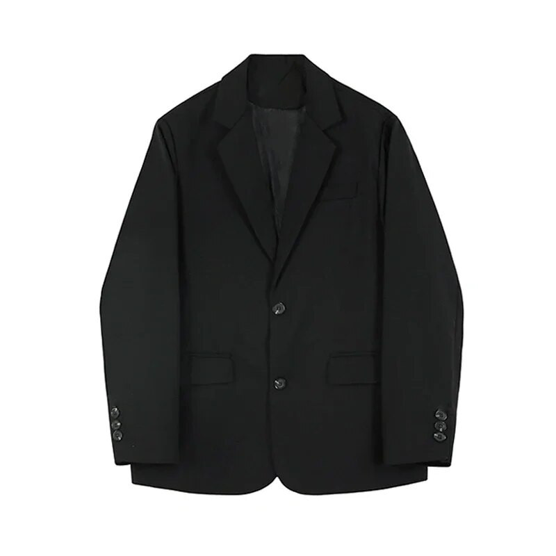 2023 Nou Blazer de culoare solidă pentru bărbați la modă socială rochie pentru bărbați jachetă coreeană de afaceri ocazional pentru costum masculin, birou formal L50
