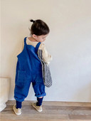 Detské manšestrové overaly 1-6 rokov, jar/jeseň 2022, nové háremové nohavice, módne, roztomilé, s vysokým pásom, ležérne, pre dievčatá a chlapcov, overal pre všetky vekové kategórie.