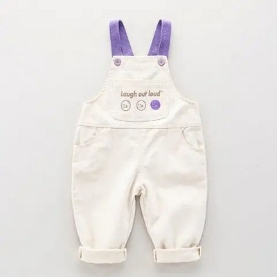 2022 Kisfiú Lányok Aranyos Rajzfilm Zseb Overall Nadrág Tavasz Ősz Gyerekek Alkalmi Kényelmes Nadrág Hercegnő Ruhák