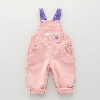 2022 Kisfiú Lányok Aranyos Rajzfilm Zseb Overall Nadrág Tavasz Ősz Gyerekek Alkalmi Kényelmes Nadrág Hercegnő Ruhák