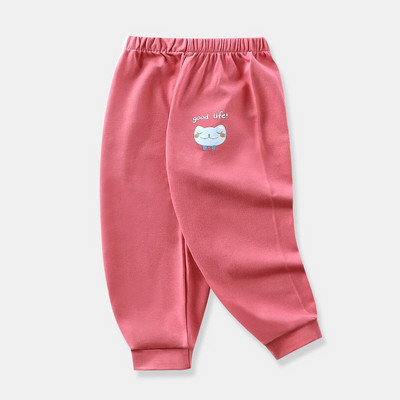 New Trend Casual Baba Gyerekek Fiúk Lányok Hosszú Nadrágok Pamut Őszi Sportnadrágok 1-6 évesek Tipegő nadrágok Gyermekruházat