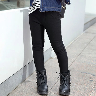 Detské zimné nohavice pre dievčatá, legíny, cukríkové farby, dievčenské teplé dlhé nohavice, dievčenské novoročné velúrové hrubé detské nohavice pre tínedžerov