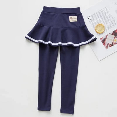 Jarné jesenné dievčenské športové legíny, detské sukňové nohavice pre 3-8 rokov