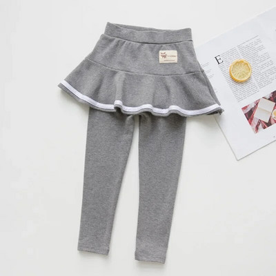 Jarné jesenné dievčenské športové legíny, detské sukňové nohavice pre 3-8 rokov