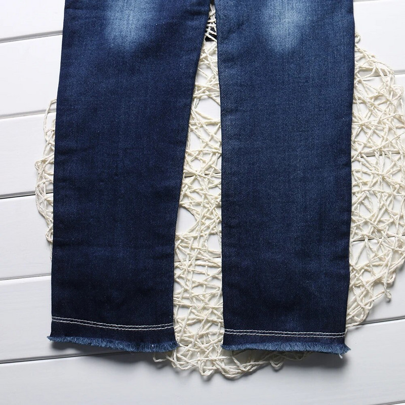 Výpredaj jarných a jesenných elastických riflí pre dievčatá, nohavíc, detského oblečenia, dievčenských rifľových modrých nohavíc, detského oblečenia