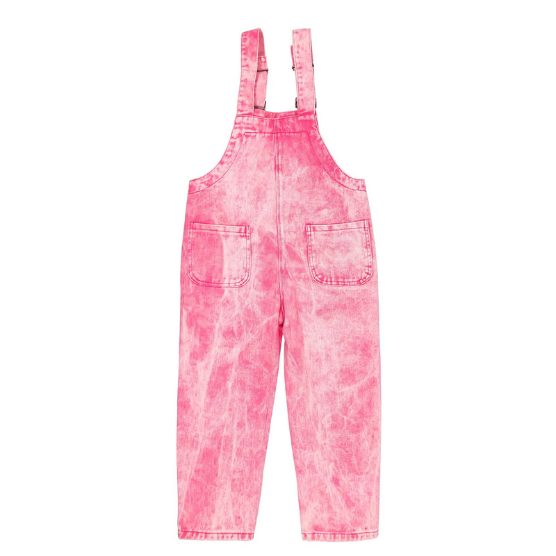 Dievčenské vyšívané džínsové overaly, detské džínsové batikované overaly, nastaviteľné opasky a traky pre deti, dievčenské overaly