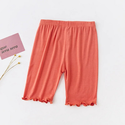 Ljetne hlače za djevojčice Tajice Modalni pamučni donji dio do koljena Hlače srednje dužine Jednobojne tajice s volanima za dječju odjeću 3-10 godina