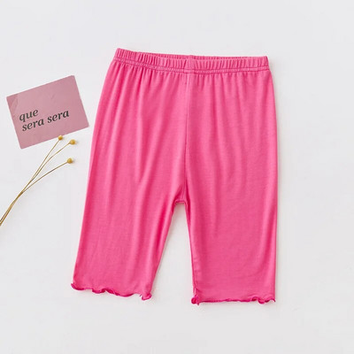 Ljetne hlače za djevojčice Tajice Modalni pamučni donji dio do koljena Hlače srednje dužine Jednobojne tajice s volanima za dječju odjeću 3-10 godina