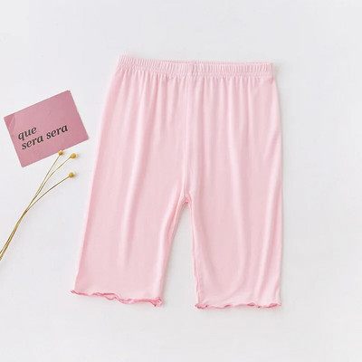Ljetne hlače za djevojčice Tajice Modalni pamučni donji dio do koljena Hlače srednje dužine Jednobojne tajice s volanima za dječju odjeću 3-10 godina