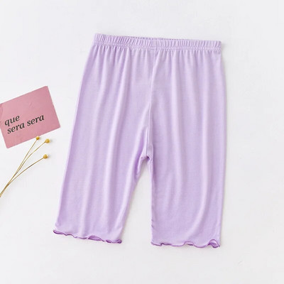 Ljetne hlače za djevojčice Tajice Modalni pamučni donji dio do koljena Hlače srednje dužine Jednobojne tajice s volanima za dječju odjeću 3-10 godina