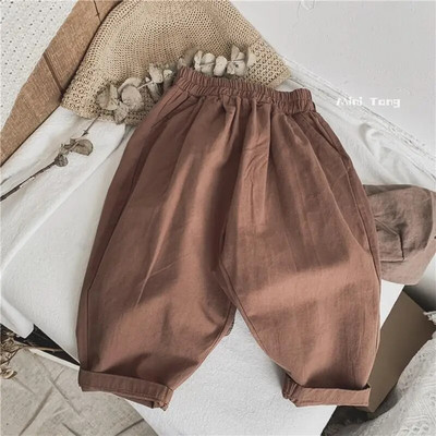 Pantaloni casual pentru copii coreeni, unisex, băieți și fete, din bumbac liber, primăvară și toamnă P5711