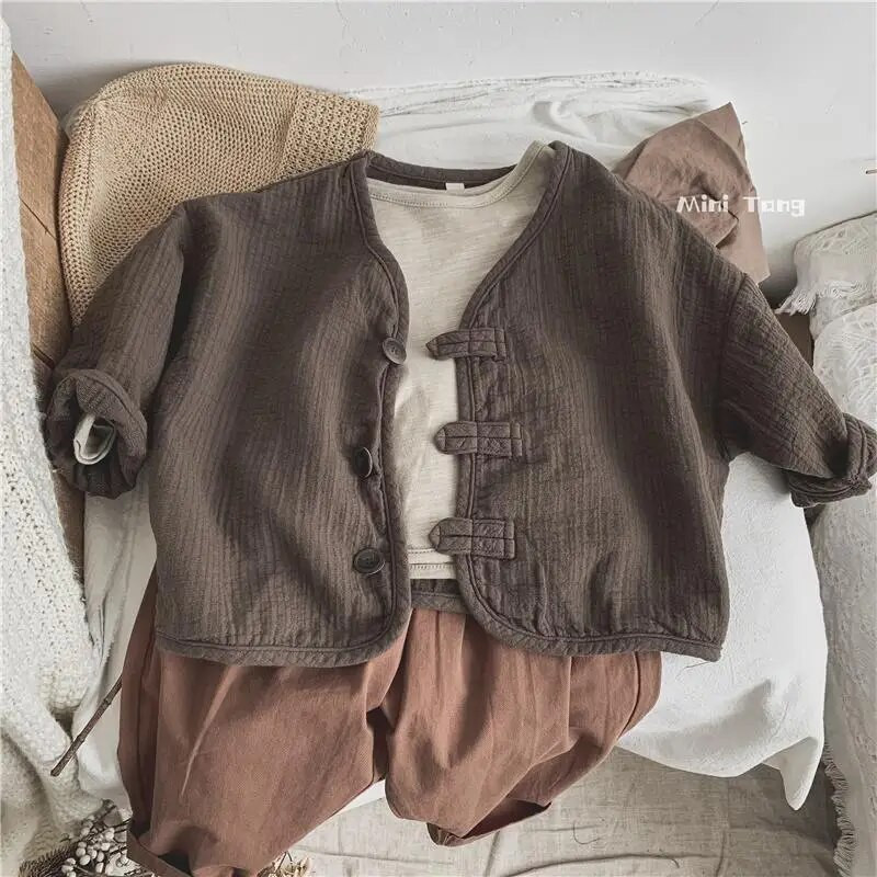 Pantaloni casual pentru copii coreeni, unisex, băieți și fete, din bumbac liber, primăvară și toamnă P5711