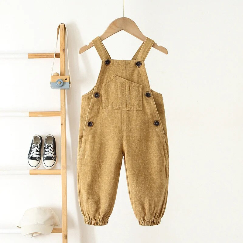 Overaly pre dievčatká a chlapcov, nohavice, bavlnený overal pre bábätká, ležérny jarný batoľací overal pre dievčatá, ležérny overal pre chlapcov