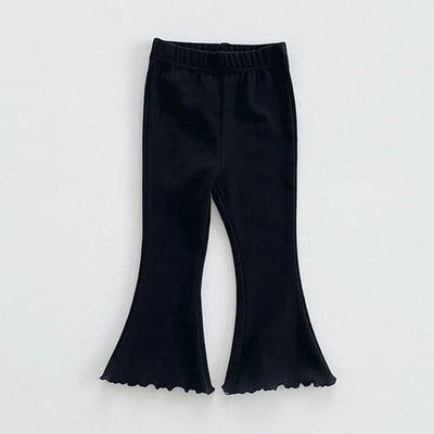 Jesenné detské dievčenské nohavice cukríkových farieb Detské oblečenie Legíny Nohavice Detské dievčenské nohavice so zvonovým dnom Pletené nohavice pre bábätká