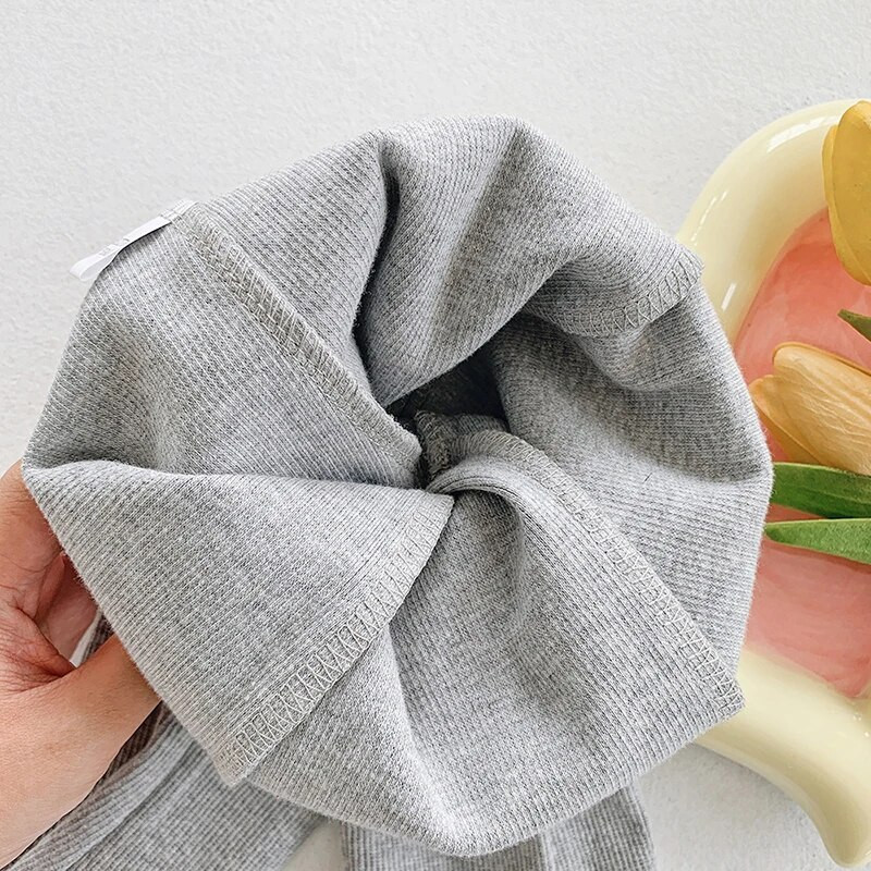 Jesenné detské dievčenské nohavice cukríkových farieb Detské oblečenie Legíny Nohavice Detské dievčenské nohavice so zvonovým dnom Pletené nohavice pre bábätká