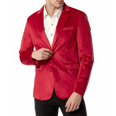 Ανδρικό σακάκι επαγγελματικό σακάκι με κουμπιά με λεπτή εφαρμογή με λαιμόκοψη V με λαιμόκοψη