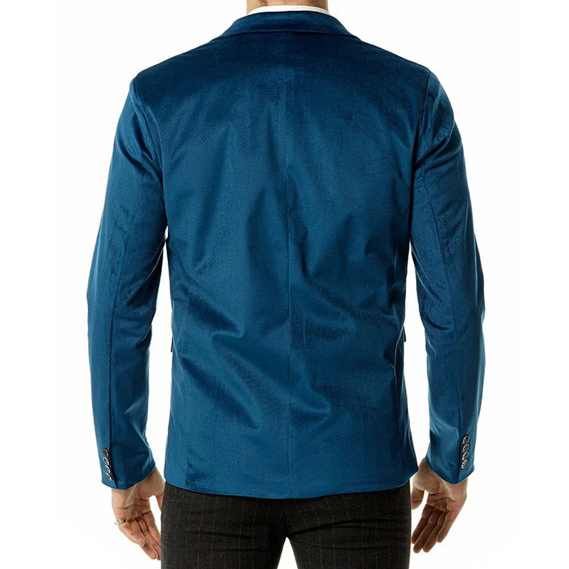 Ανδρικό σακάκι επαγγελματικό σακάκι με κουμπιά με λεπτή εφαρμογή με λαιμόκοψη V με λαιμόκοψη