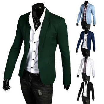 Ανδρικό νυφικό ανδρικό κουμπί μόδας Blazers Slim Fit Κοστούμια Ανδρική στολή Επαγγελματική επίσημη Κλασική dropshipping top coat