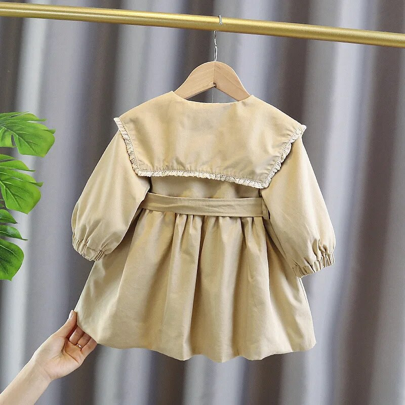 Jachete de vânt pentru fete, pentru copii, în stil colegiu, de top, primăvară, toamnă, lungi, franceză, pentru copii, jachete pentru copii, îmbrăcăminte exterioară solidă, casual