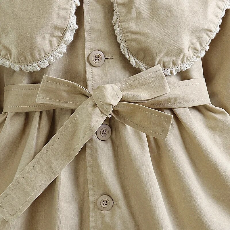 Jachete de vânt pentru fete, pentru copii, în stil colegiu, de top, primăvară, toamnă, lungi, franceză, pentru copii, jachete pentru copii, îmbrăcăminte exterioară solidă, casual