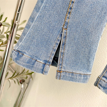 Παιδικό τζιν παντελόνι μόδας 2024 Άνοιξη Νέα προϊόντα Τζιν ρετρό καθημερινό παντελόνι Little Girls Street Style Pure Cotton Jeans