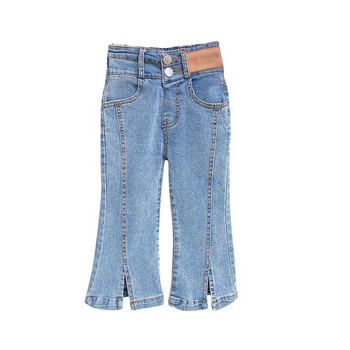 Παιδικό τζιν παντελόνι μόδας 2024 Άνοιξη Νέα προϊόντα Τζιν ρετρό καθημερινό παντελόνι Little Girls Street Style Pure Cotton Jeans