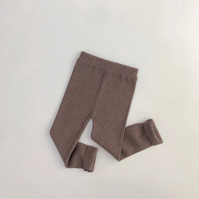 Detské nohavice MILANCEL, úzke chlapčenské nohavice, jednofarebné dievčenské nohavice, pletené nohavice pre deti