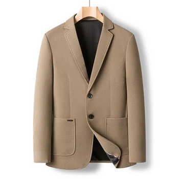FGKKS 2023 Костюм с блейзъри за свободното време Мъжко корейско прилепнало бизнес палто Висококачествен дизайнерски тренд Горещ мъжки костюм