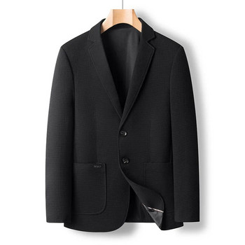 FGKKS 2023 Костюм с блейзъри за свободното време Мъжко корейско прилепнало бизнес палто Висококачествен дизайнерски тренд Горещ мъжки костюм