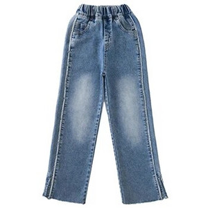 2023 Nouă Modă Adolescentă Denim Pantaloni Largi Pantaloni Copii Primăvară Toamnă Blugi Fete 5 6 8 10 12 14 Ani Haine pentru copii