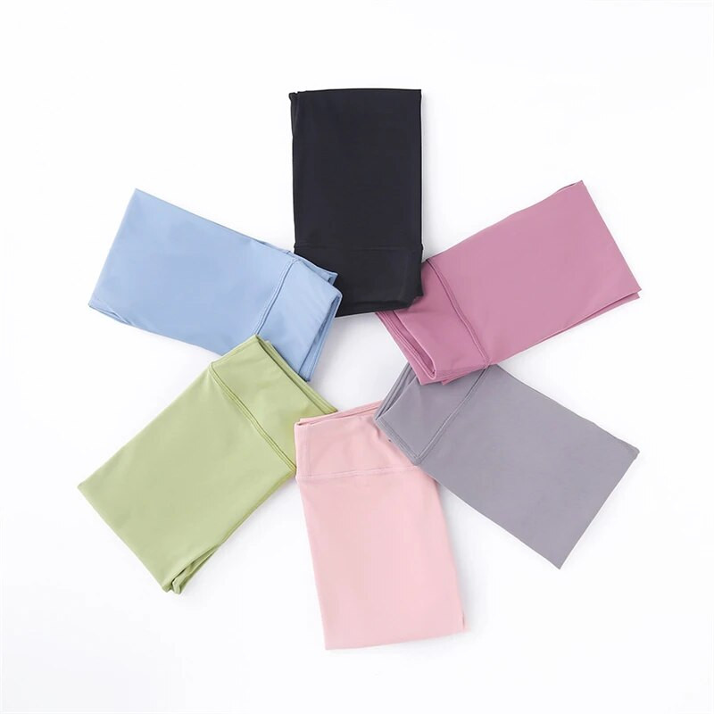 Jambiere cu senzație goală cu talie înaltă Push Up Sport Fată Fitness Alergare Pantaloni de yoga Jambiere fără sudură Sală de gimnastică Copii Pantaloni skinny