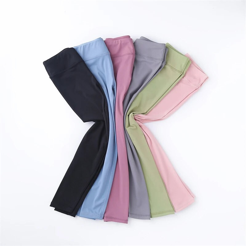 Jambiere cu senzație goală cu talie înaltă Push Up Sport Fată Fitness Alergare Pantaloni de yoga Jambiere fără sudură Sală de gimnastică Copii Pantaloni skinny