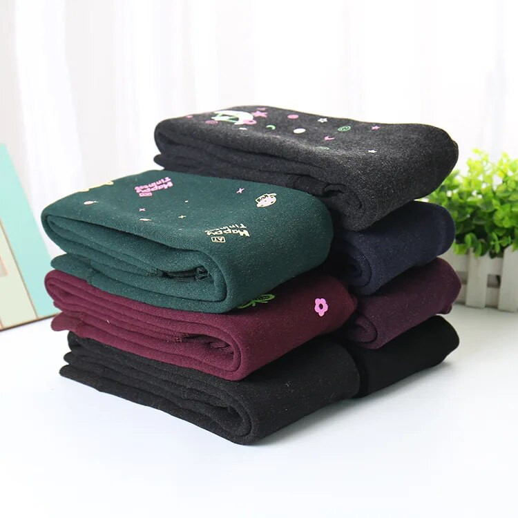 Moda fete jambiere calde copii fetiță haine desene animate pantaloni de iarnă jambiere calde pentru fete pantaloni noi 2-12 ani