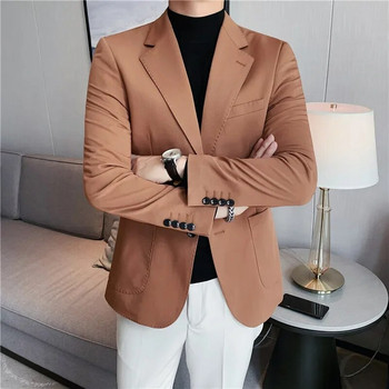 Fashion Boutique Ανδρικά επαγγελματικά Casual Blazer Slim Fit Jacket Μαύρο λευκό φόρεμα για πάρτι Νυφικό Top M-3XL Costume Homme