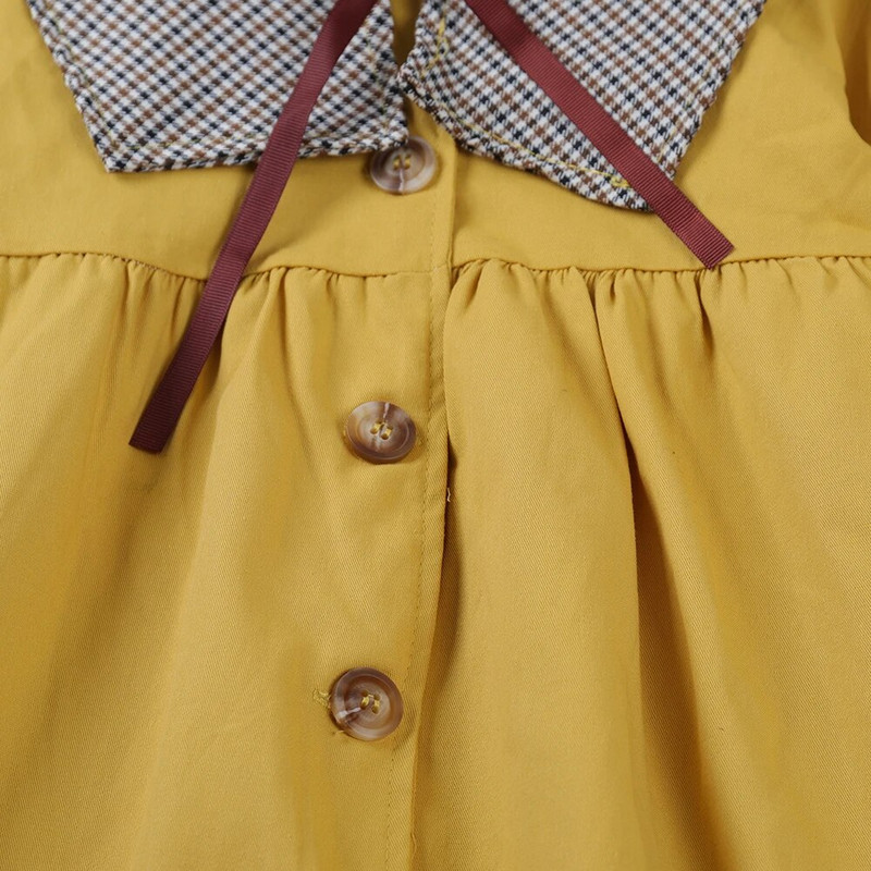 Bear Leader Κοριτσια Baby Ανοιξιάτικα φθινοπωρινά καμπαρντόνια Μπουφάν Νέος γιακάς Φιόγκος Κοριτσίστικος Παιδική Ζακέτα Καρό Ρούχα Κοριτσίστικα Ρούχα