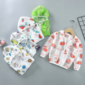 Haine noi pentru copii Jachetă pentru fete Haine drăguță de modă pentru băieți Paltoane subțiri Îmbrăcăminte de protecție solară respirabilă pentru copii Minnie Baby Top